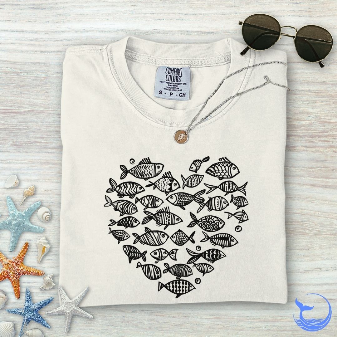 Heart Of Fish Comfort Colors T-Shirt