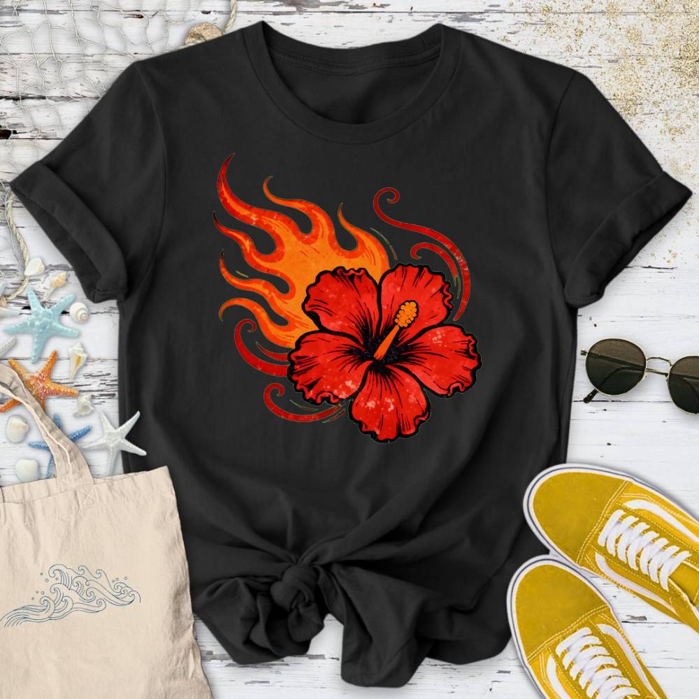 Fire Hibiscus T-Shirt