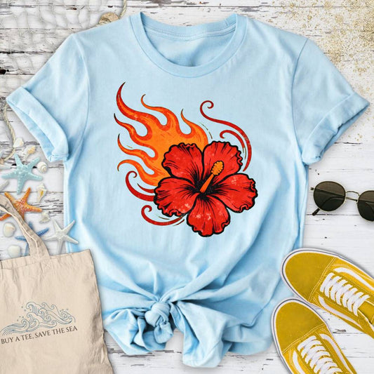 Fire Hibiscus T-Shirt