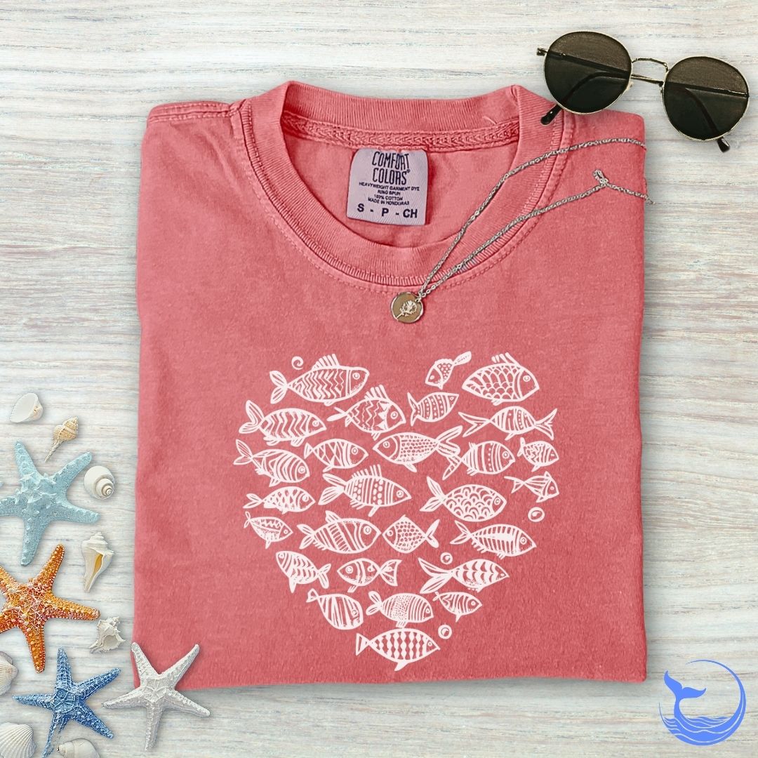 Heart Of Fish Comfort Colors T-Shirt