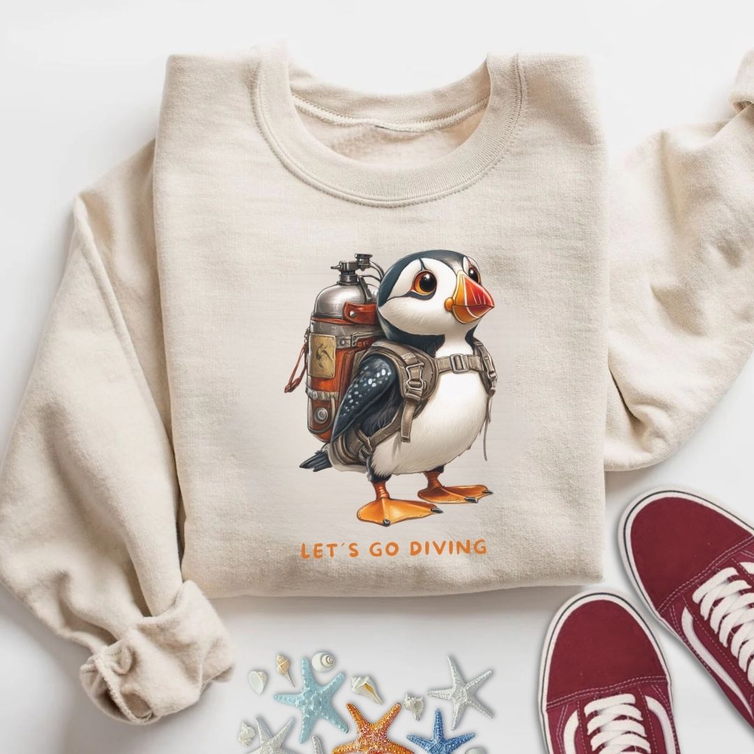Diving Puffin Sweatshirt