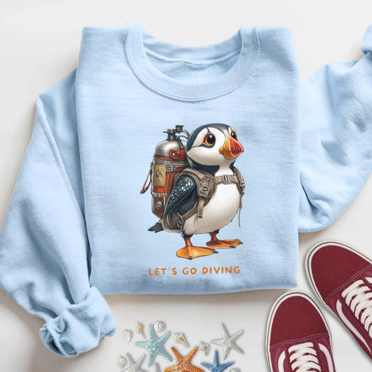 Diving Puffin Sweatshirt