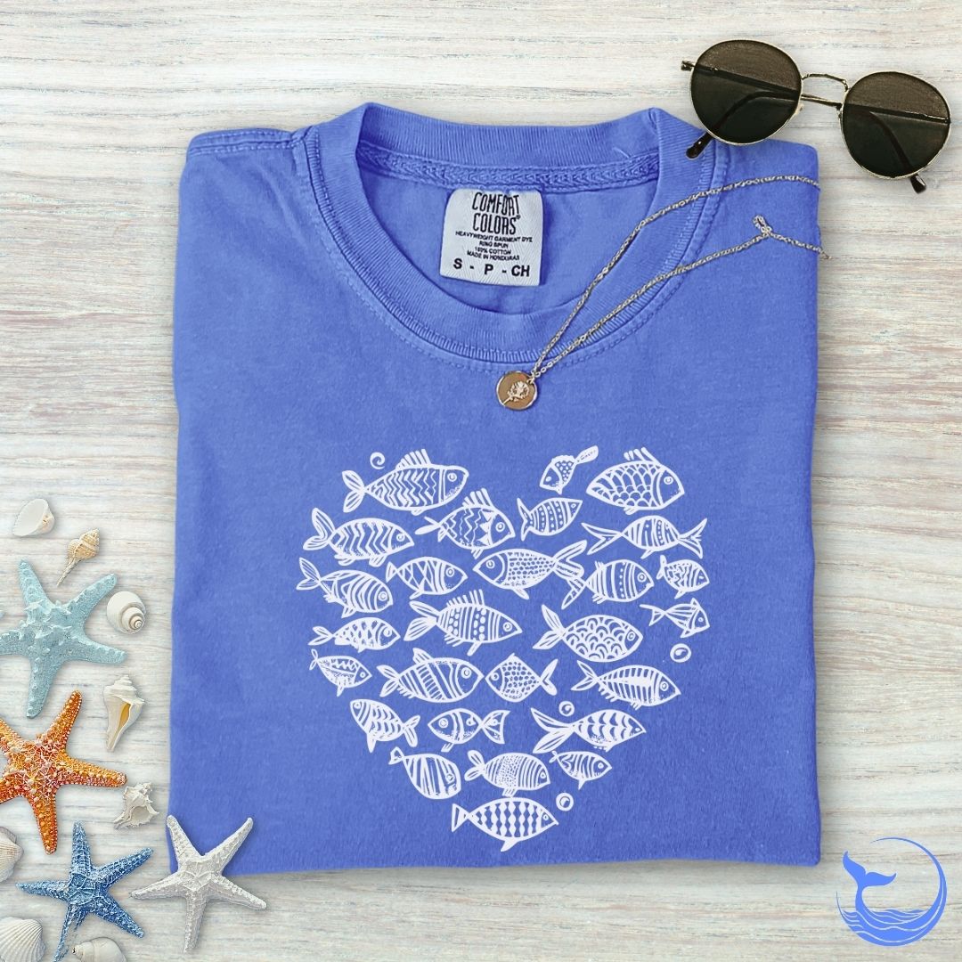 Heart Of Fish Comfort Colors T-Shirt