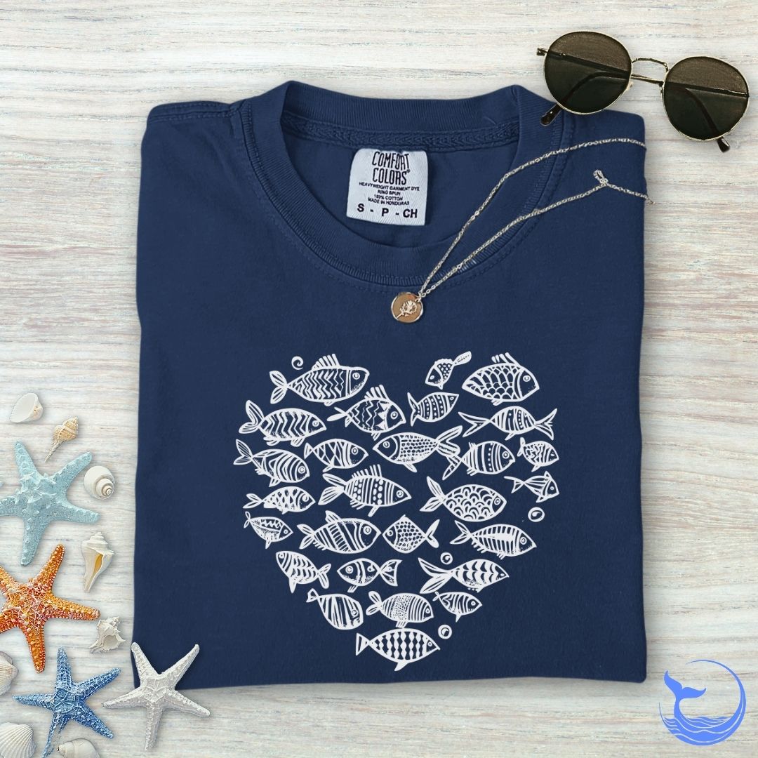 Heart Of Fish Comfort Colors T-Shirt
