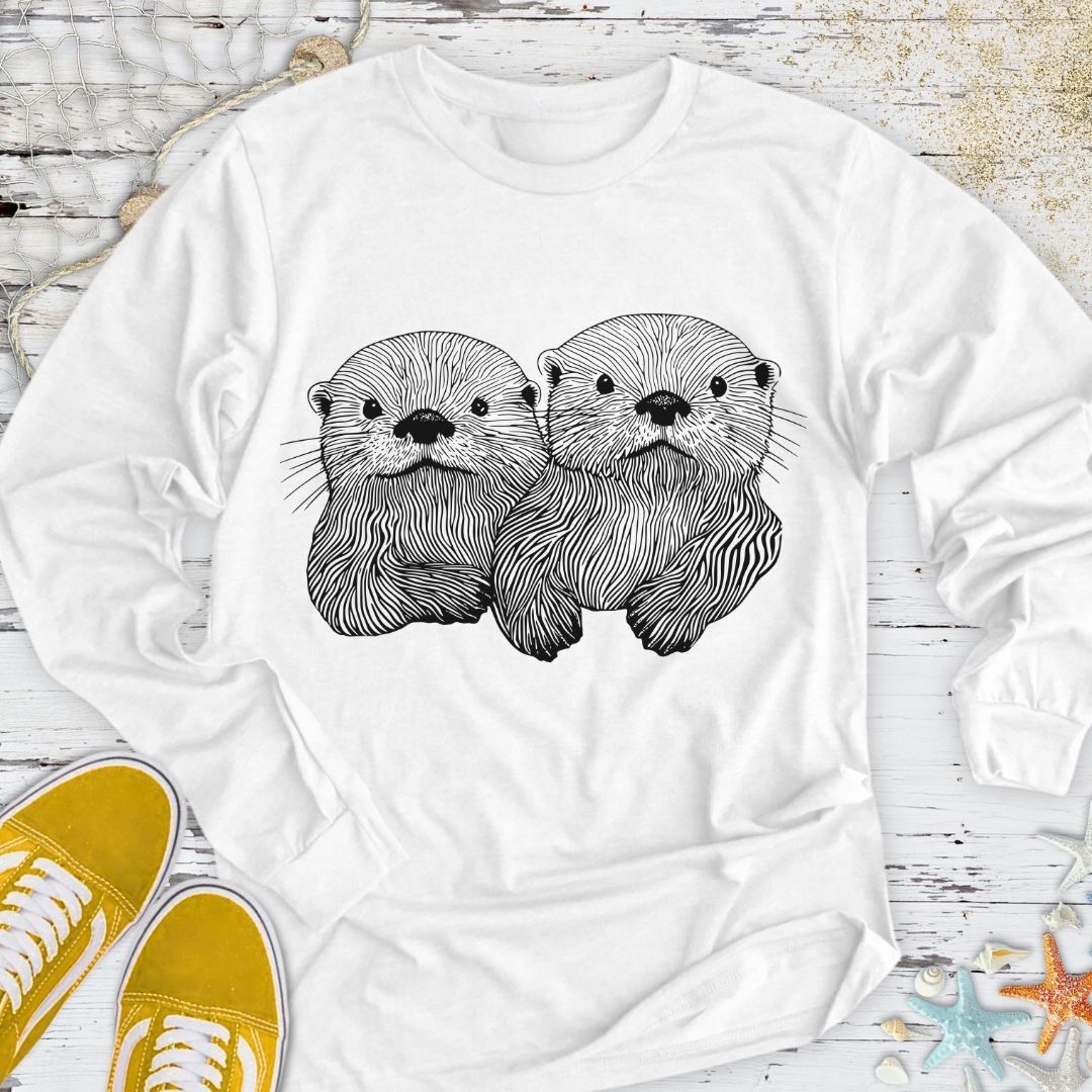 Happy Otters Long Sleeve Tee