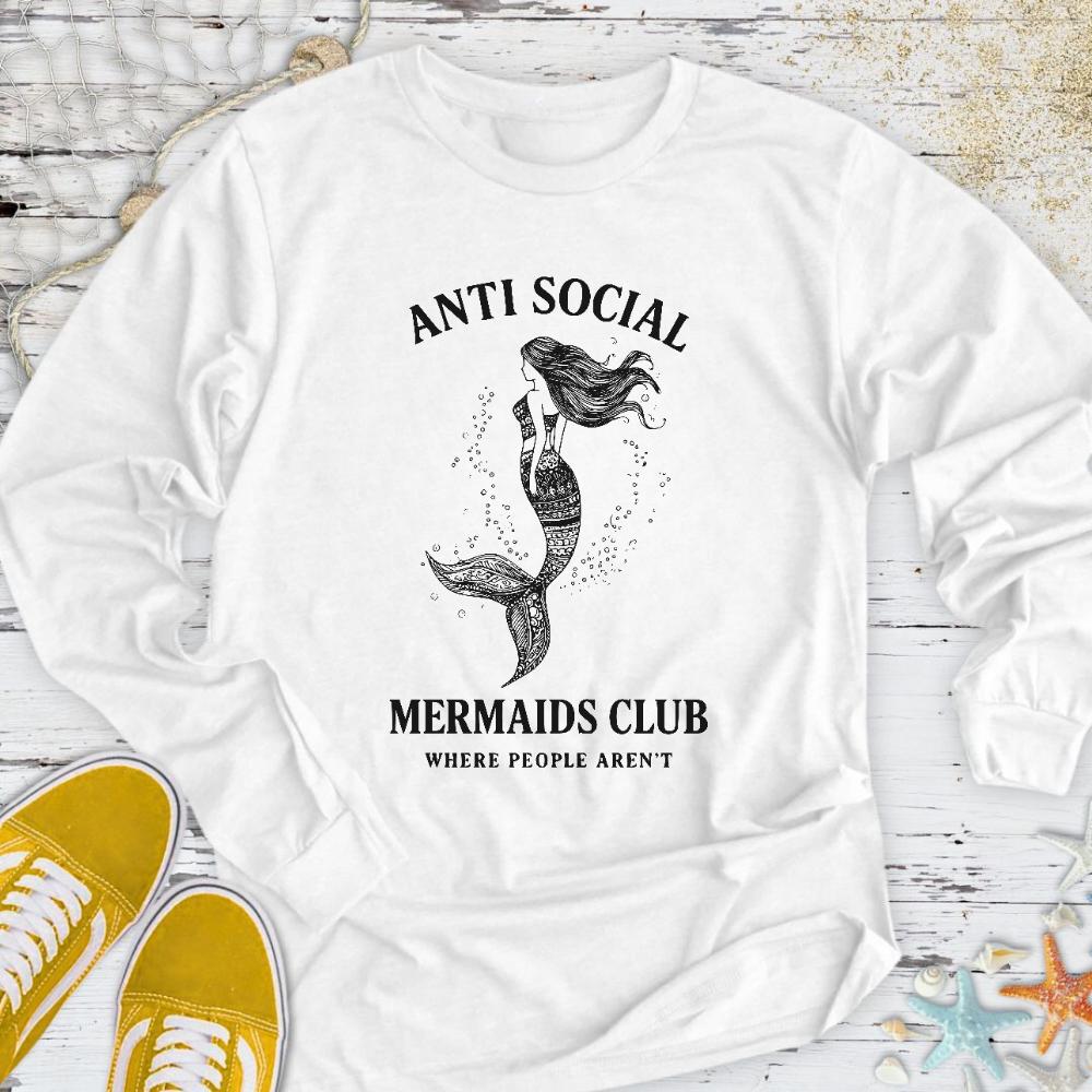 Anti Social Mermaid Long Sleeve Tee
