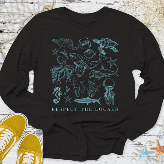 Respect The Locals Long Sleeve Tee