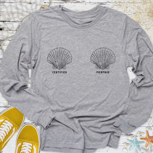 Certified Mermaid Long Sleeve Tee