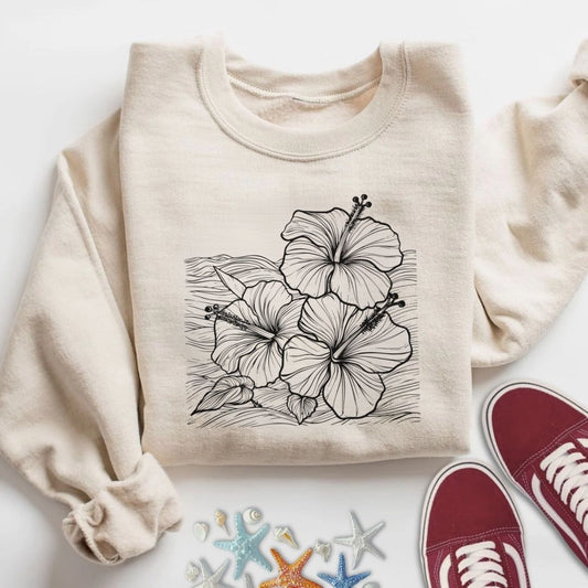Hibiscus & Waves Sweatshirt