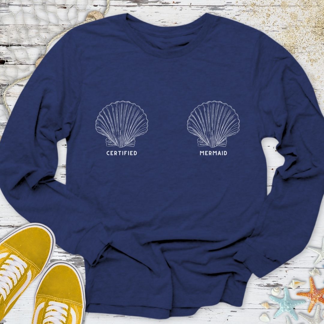 Certified Mermaid Long Sleeve Tee