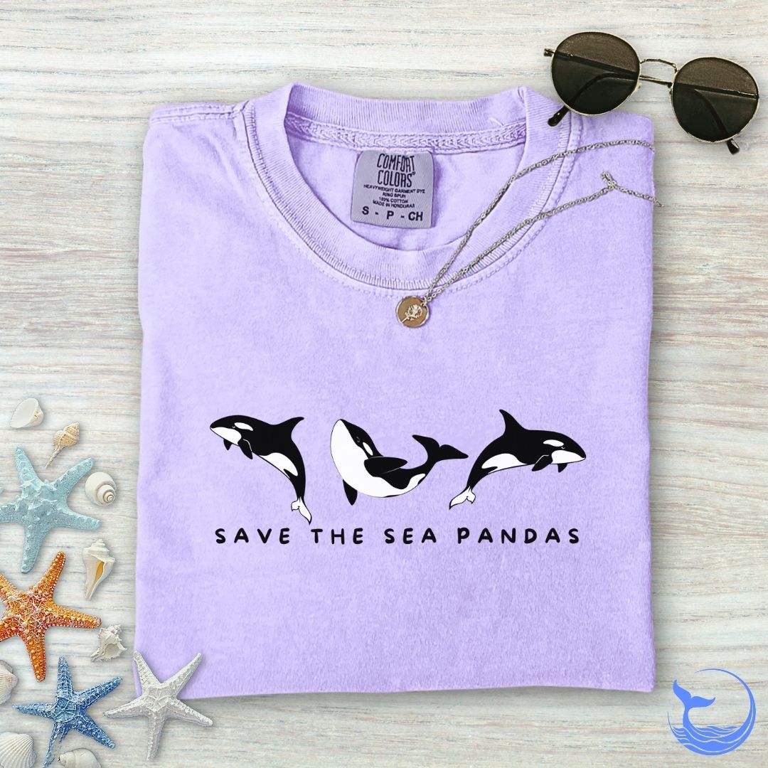 Save The Sea Pandas, Orca Comfort Colors T-Shirt