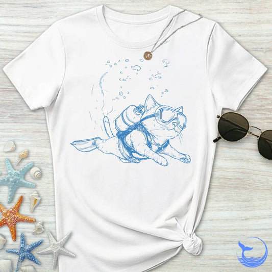 Cat Diver Women's T-Shirt
