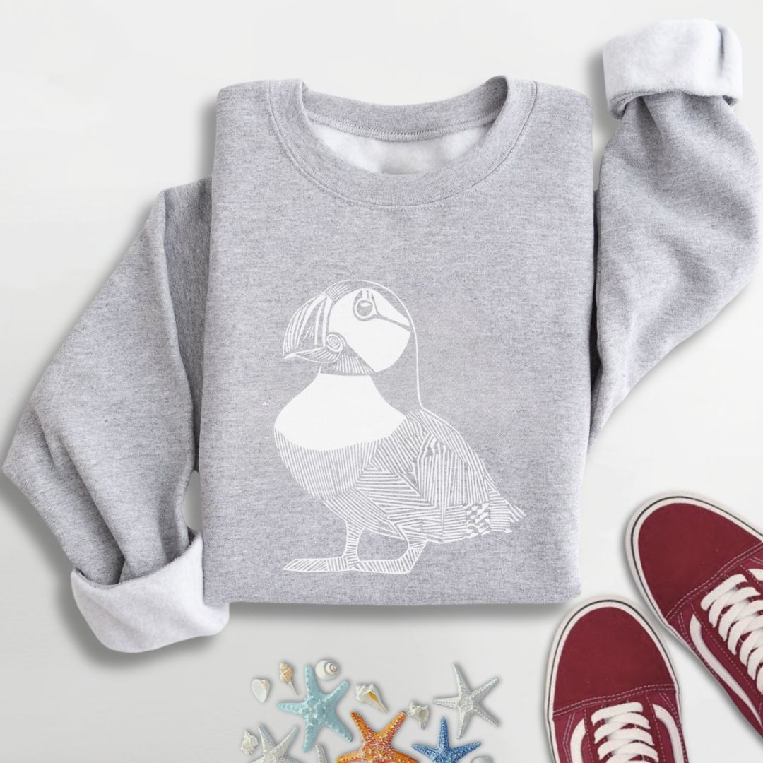 Puffin Line Art Sweatshirt