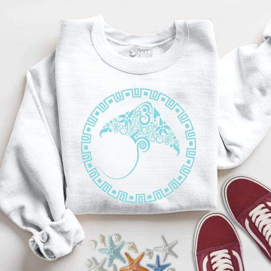 Tribal Manta Ray Sweatshirt