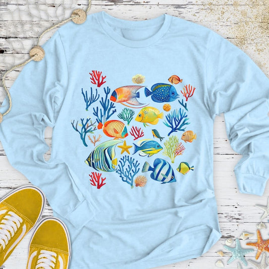 Colorful Fish Long Sleeve Tee