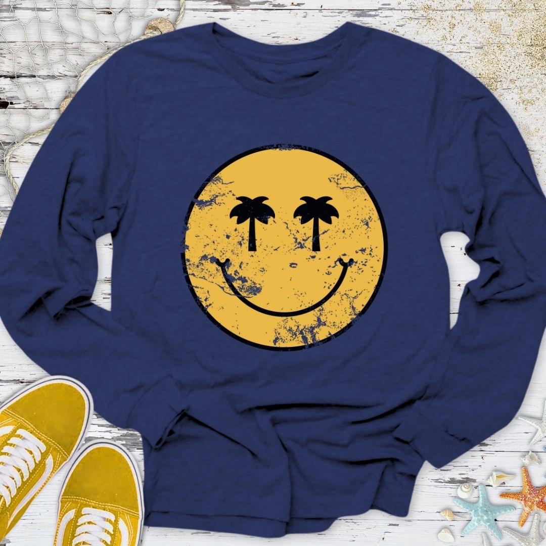 Tropical Smiley Long Sleeve Tee