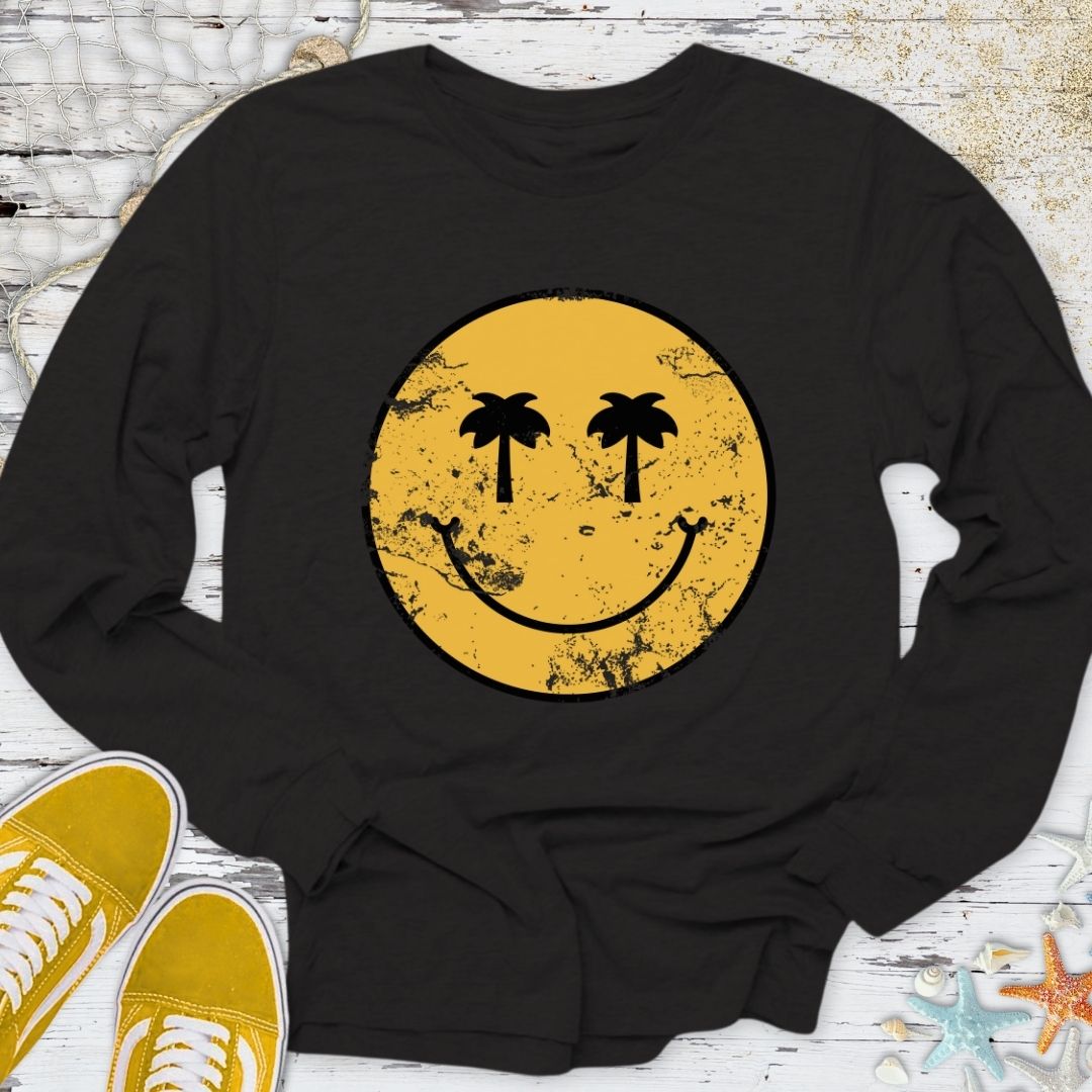 Tropical Smiley Long Sleeve Tee