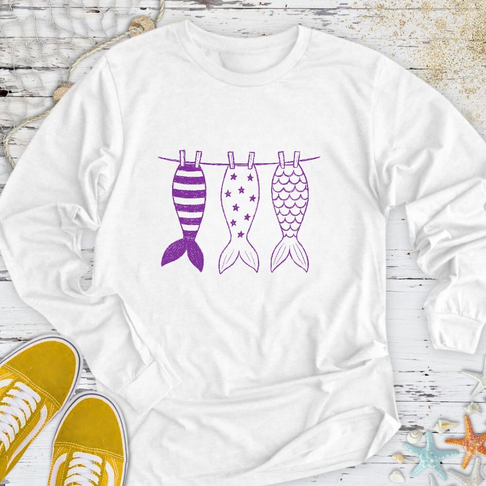 Mermaid Tails Long Sleeve Tee
