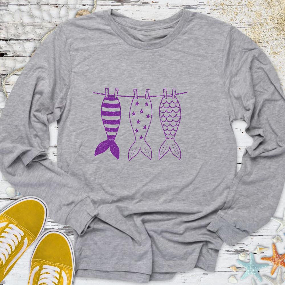 Mermaid Tails Long Sleeve Tee
