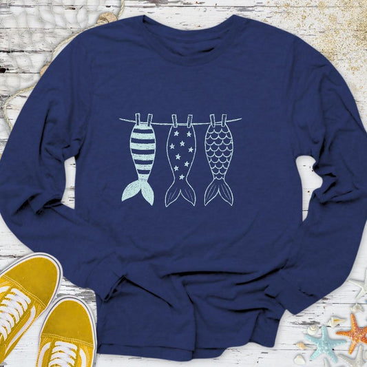 Mermaid Tails Long Sleeve Tee