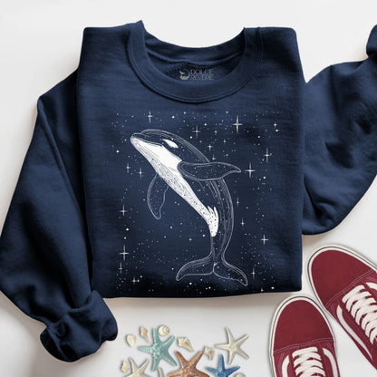 Cosmic Orca Sweatshirt in Navy - Dolce Reverie