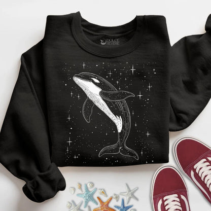 Cosmic Orca Sweatshirt in Black - Dolce Reverie