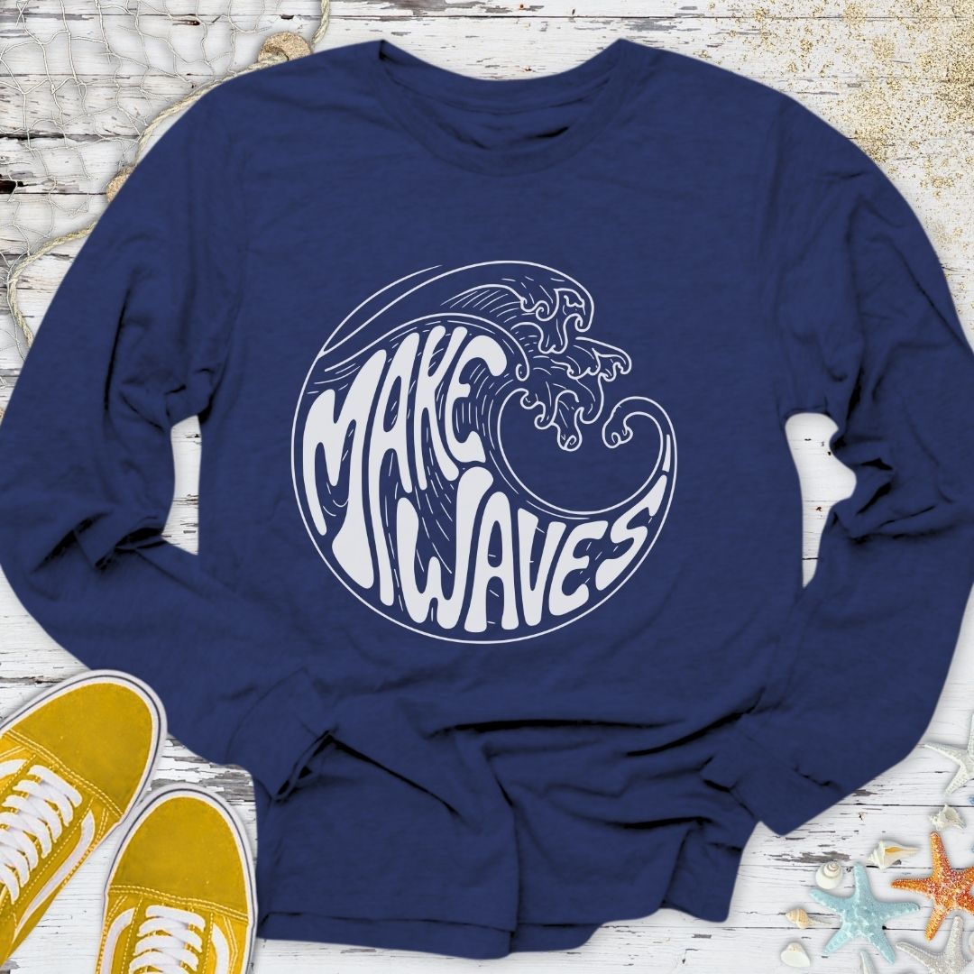 Make Waves Long Sleeve Tee