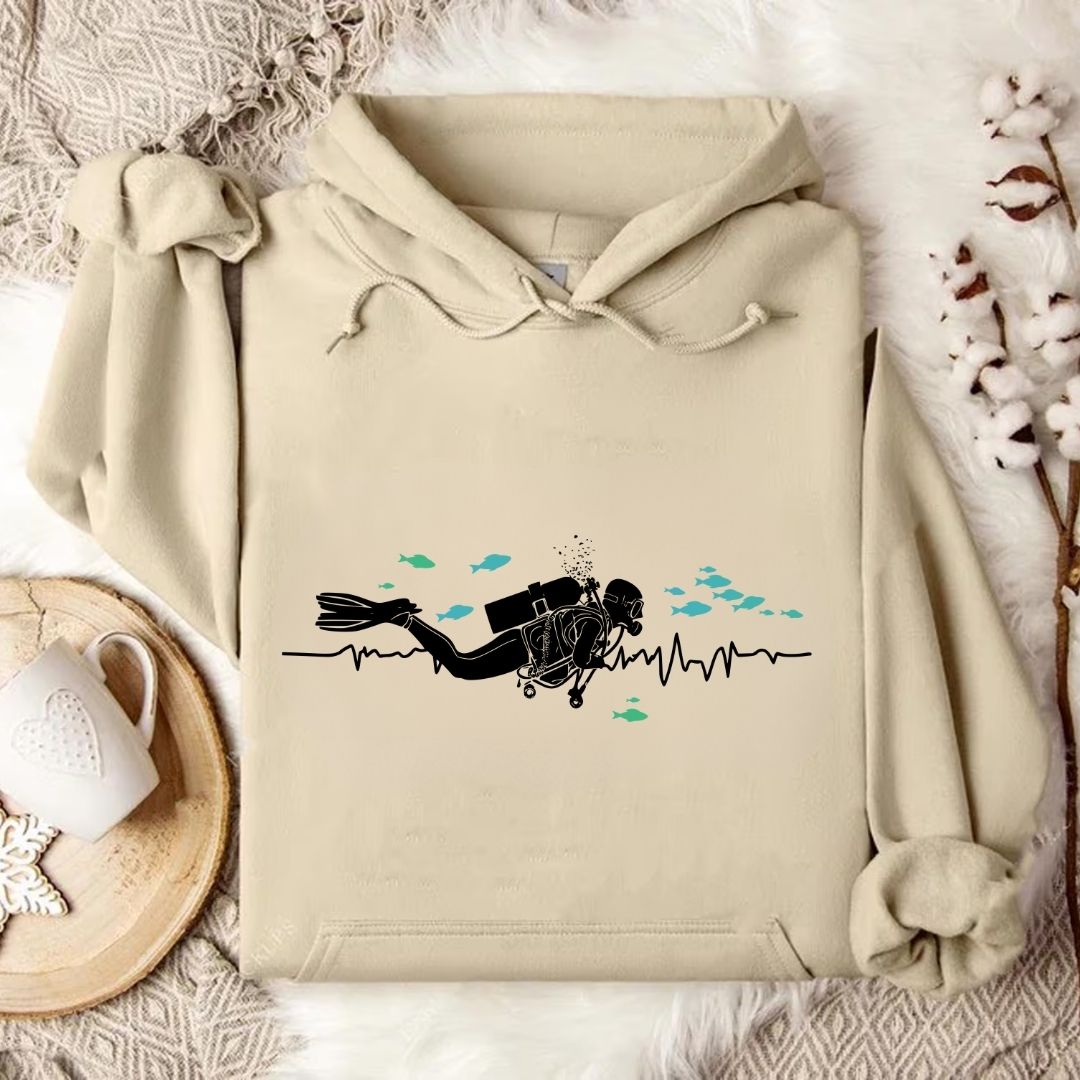 I Heart Scuba Diving Hoodie