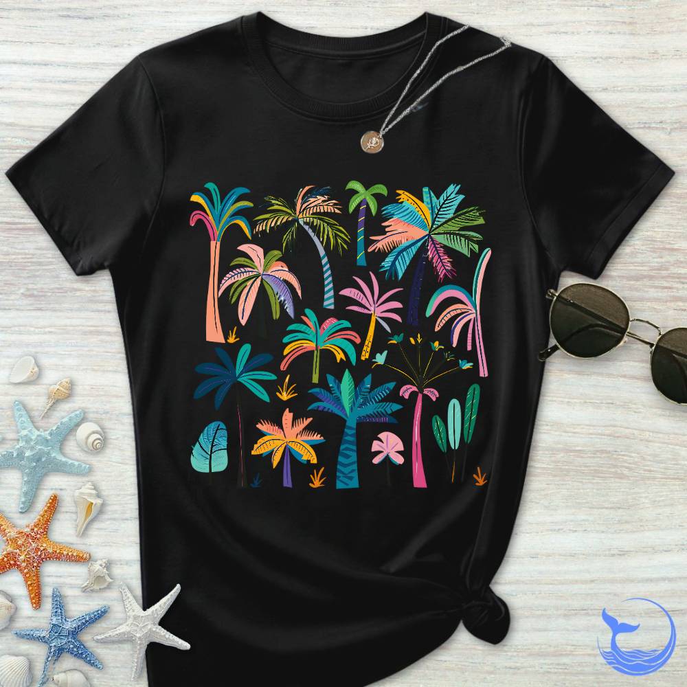 Colorful Palm Trees Women's T-Shirt