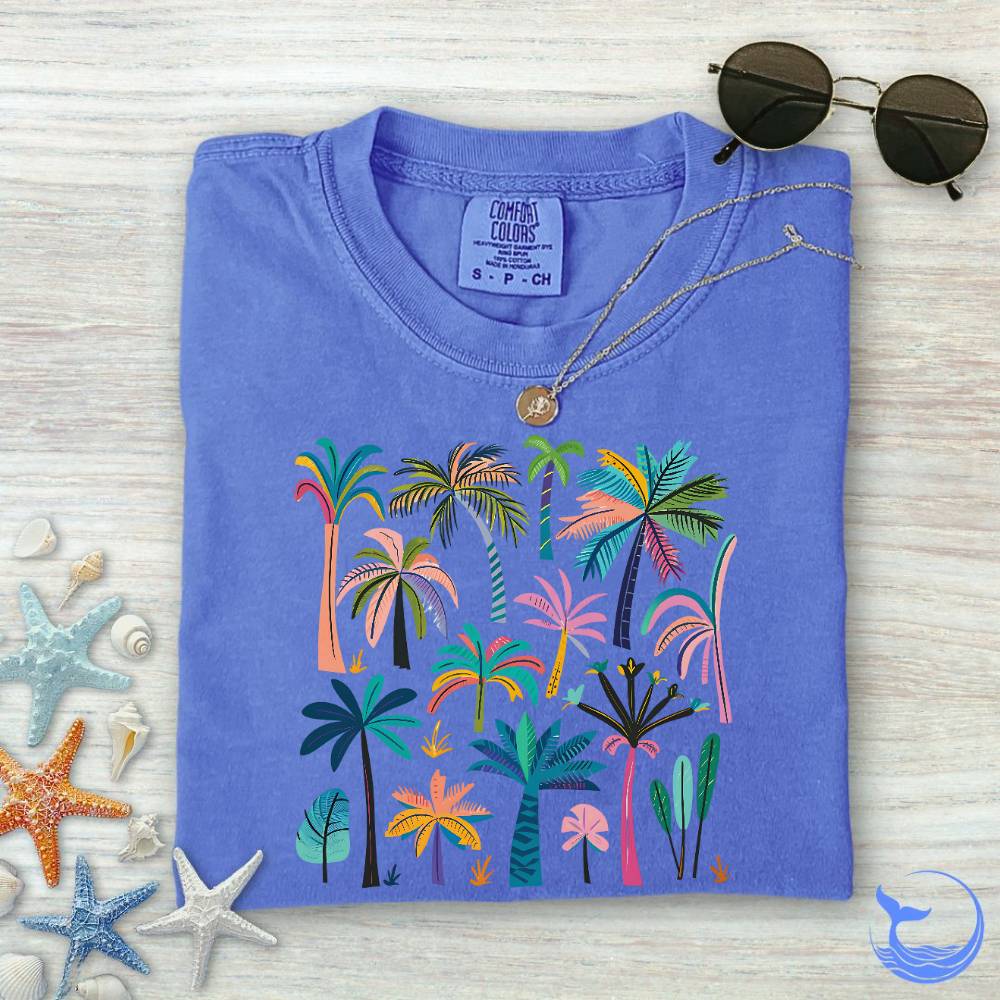 Colorful Palms Comfort Colors T-Shirt