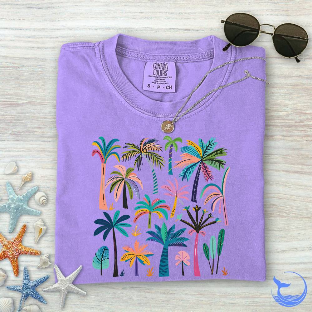Colorful Palms Comfort Colors T-Shirt