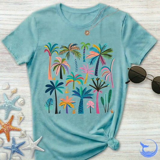 Colorful Palm Trees Women's T-Shirt