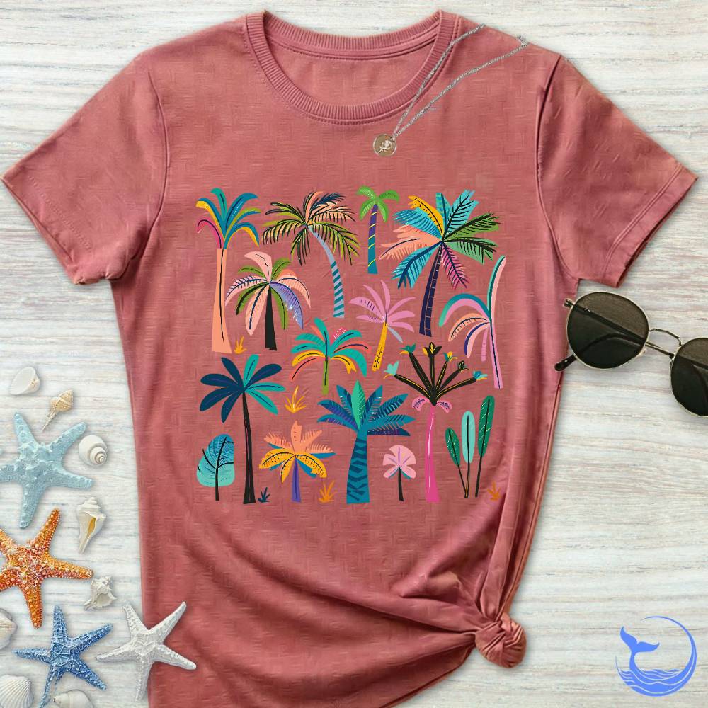 Colorful Palm Trees Women's T-Shirt
