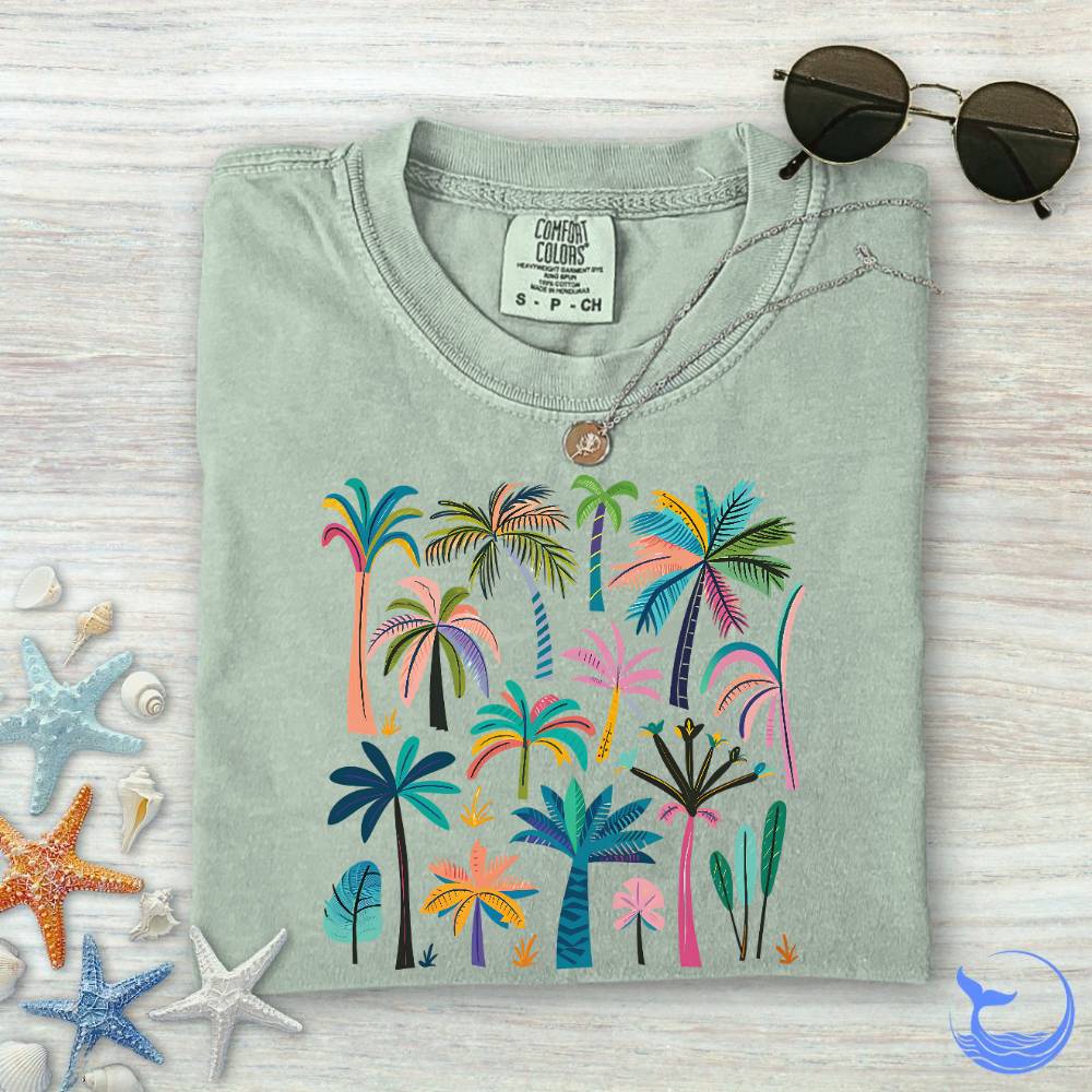 Colorful Palms Comfort Colors T-Shirt
