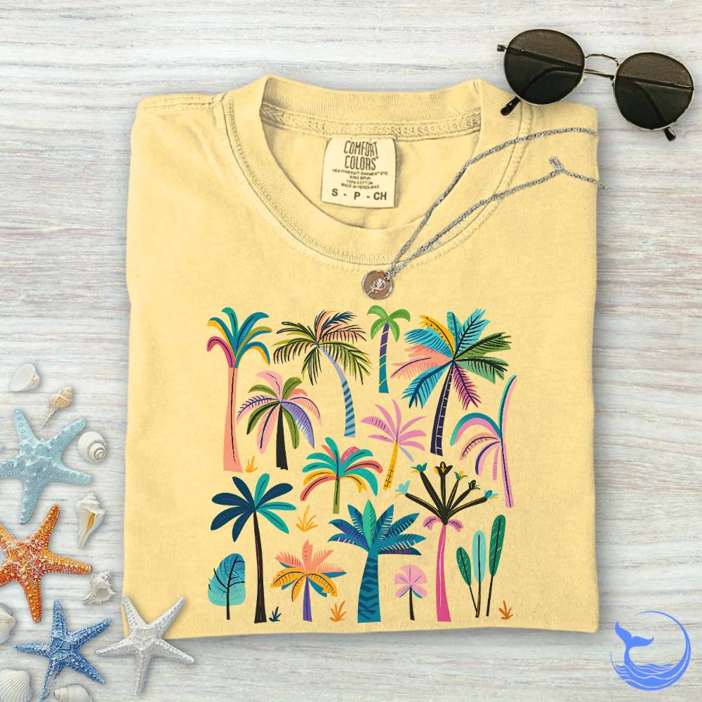 Colorful Palms Comfort Colors T-Shirt
