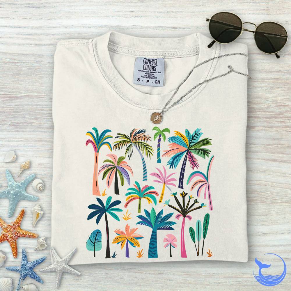 Colorful Palms Comfort Colors T-Shirt