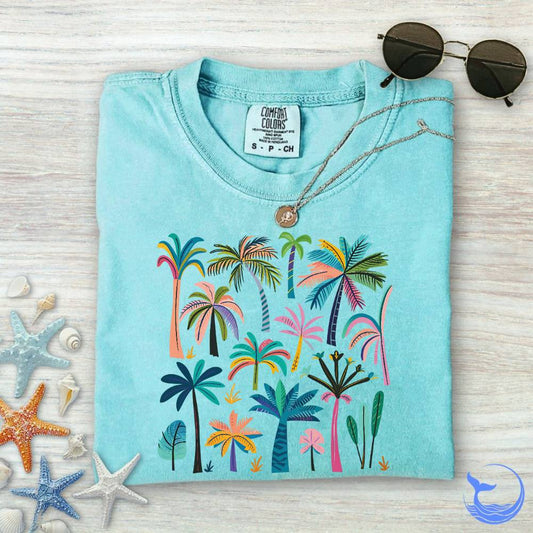 Colorful Palms Comfort Colors T-Shirt