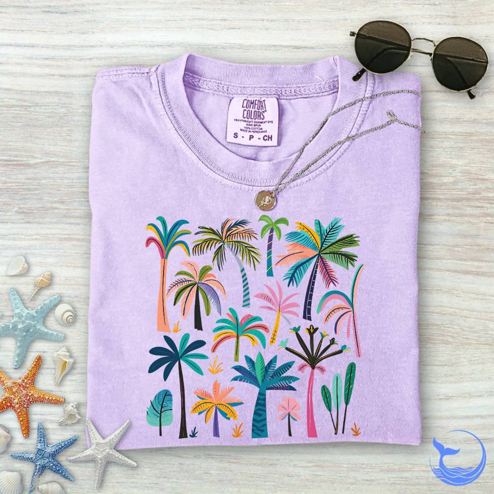 Colorful Palms Comfort Colors T-Shirt
