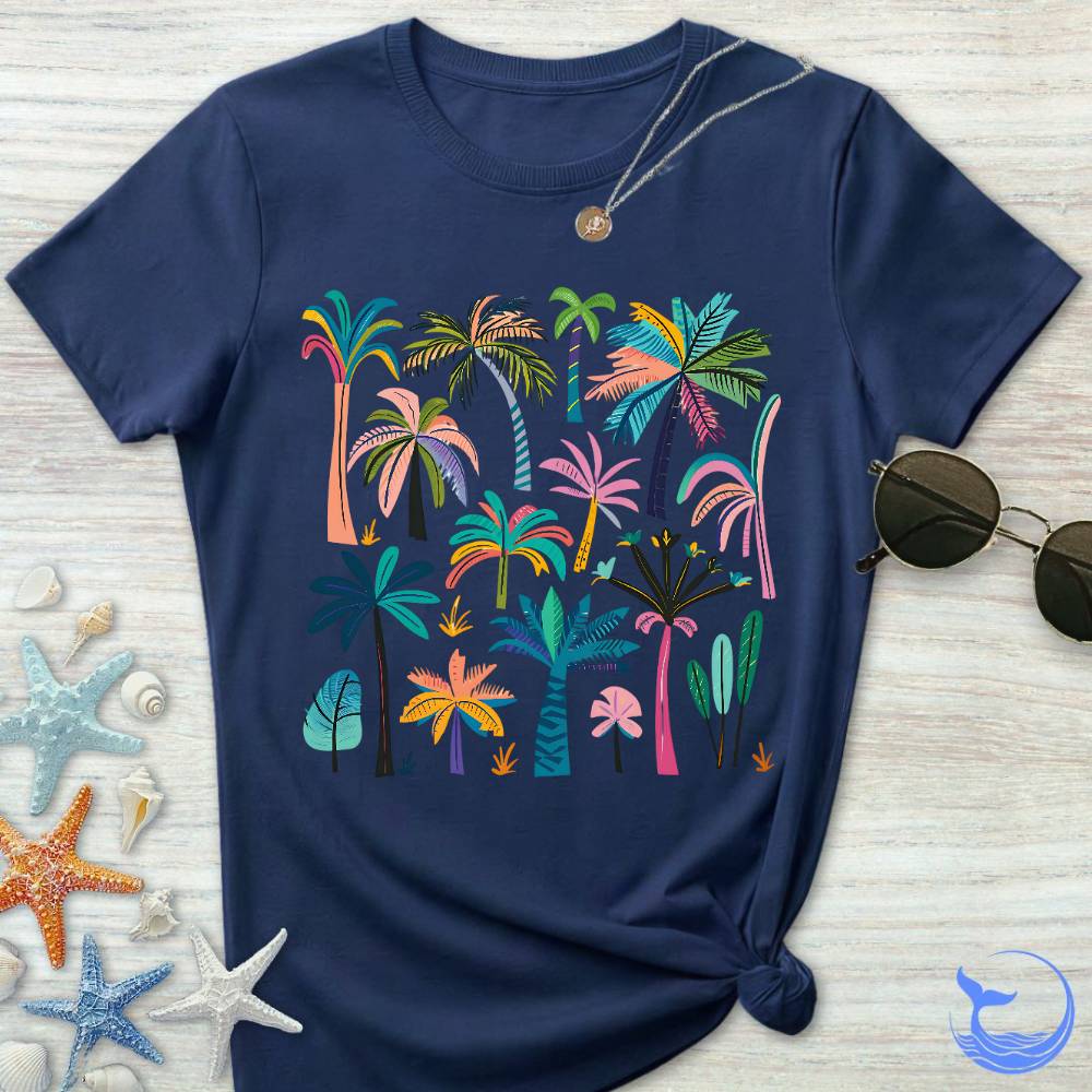 Colorful Palm Trees Women's T-Shirt