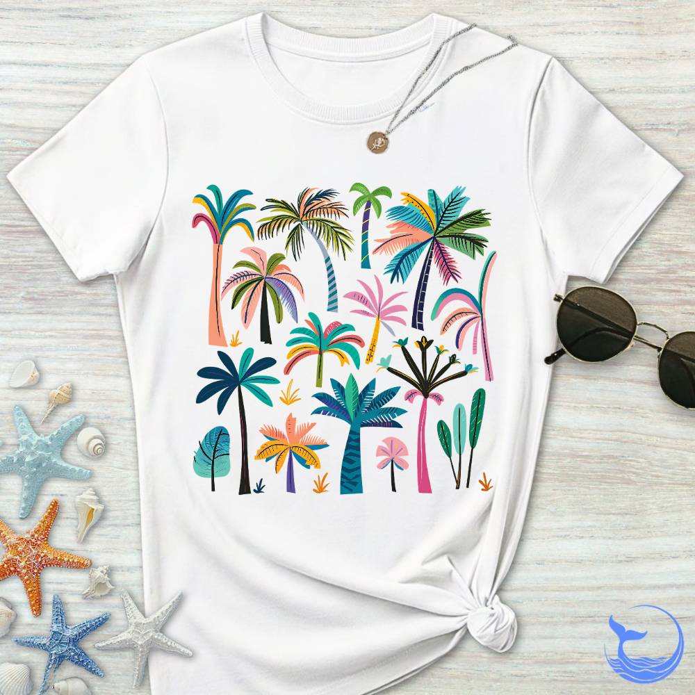 Colorful Palm Trees Women's T-Shirt