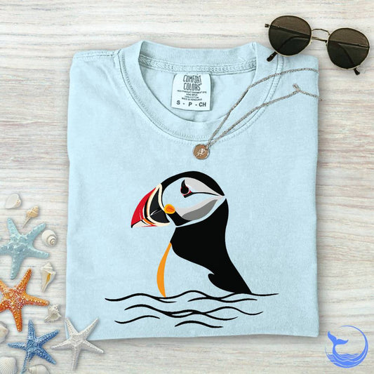 Retro Puffin Comfort Colors T-Shirt