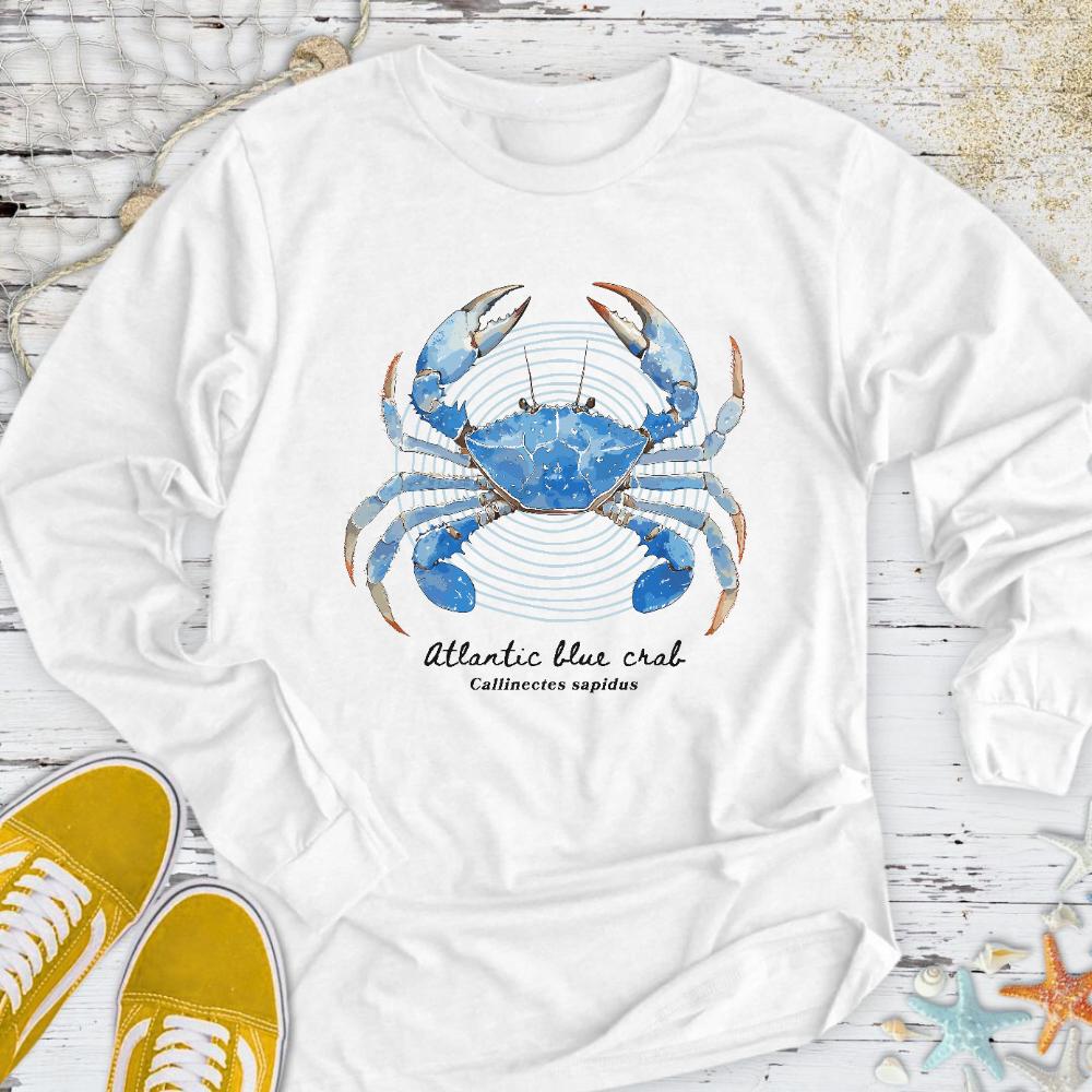 Atlantic Blue Crab Long Sleeve Tee