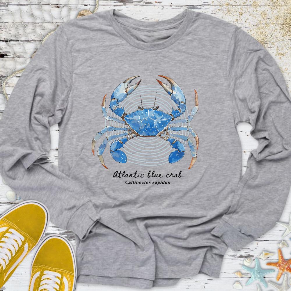 Atlantic Blue Crab Long Sleeve Tee