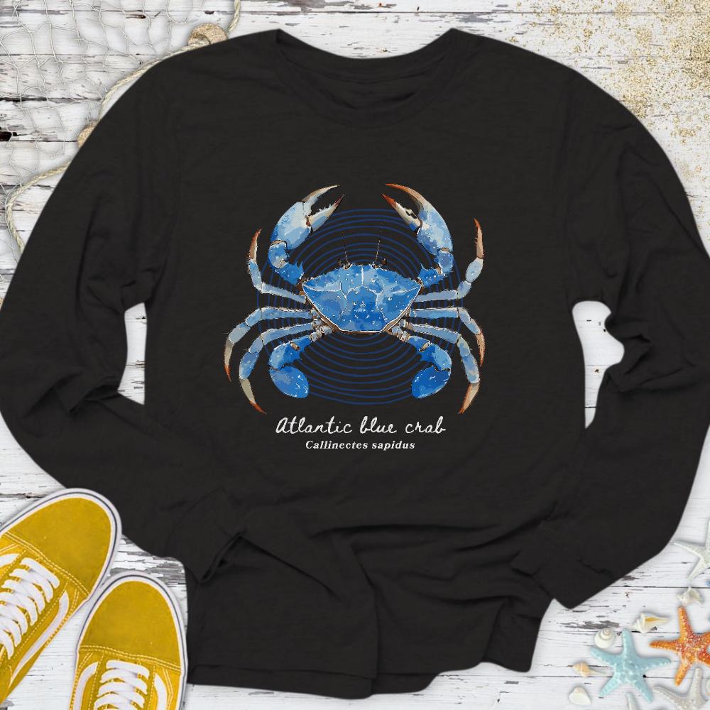 Atlantic Blue Crab Long Sleeve Tee