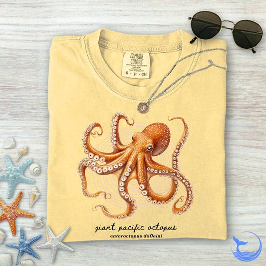 Giant Pacific Octopus Comfort Colors T-Shirt