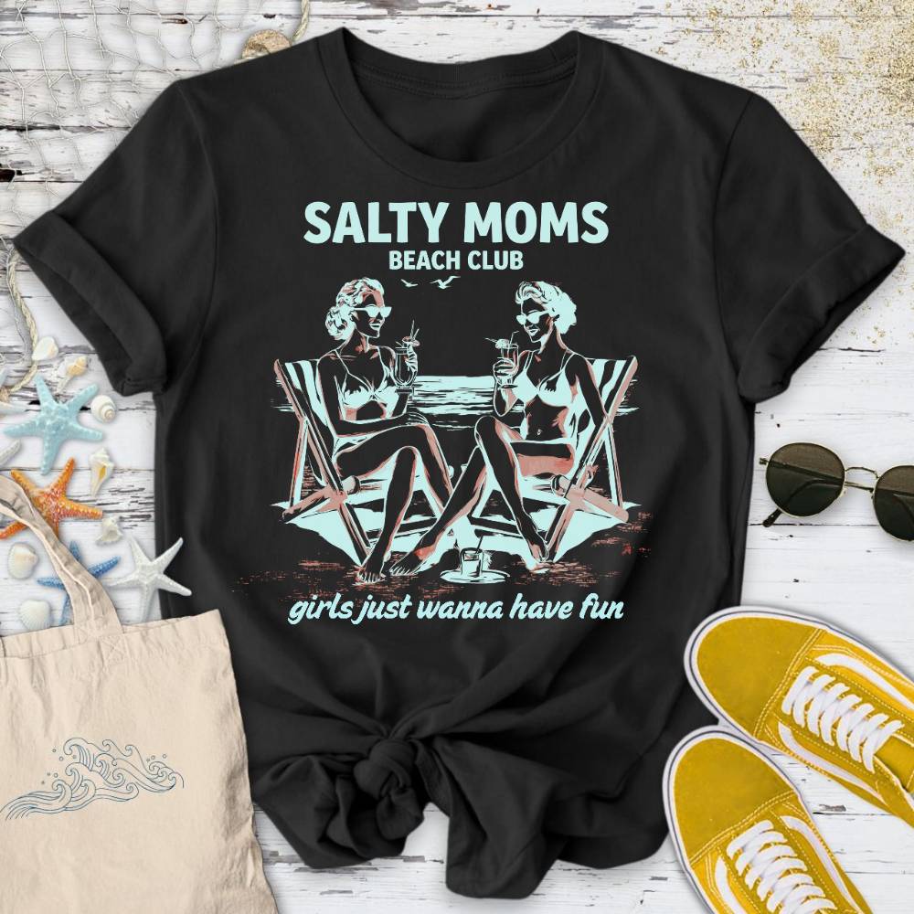 Salty Moms Beach Club T-Shirt