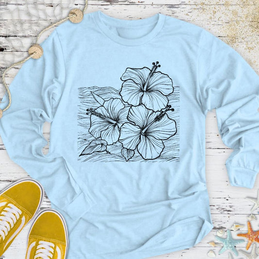 Hibiscus & Waves Long Sleeve Tee