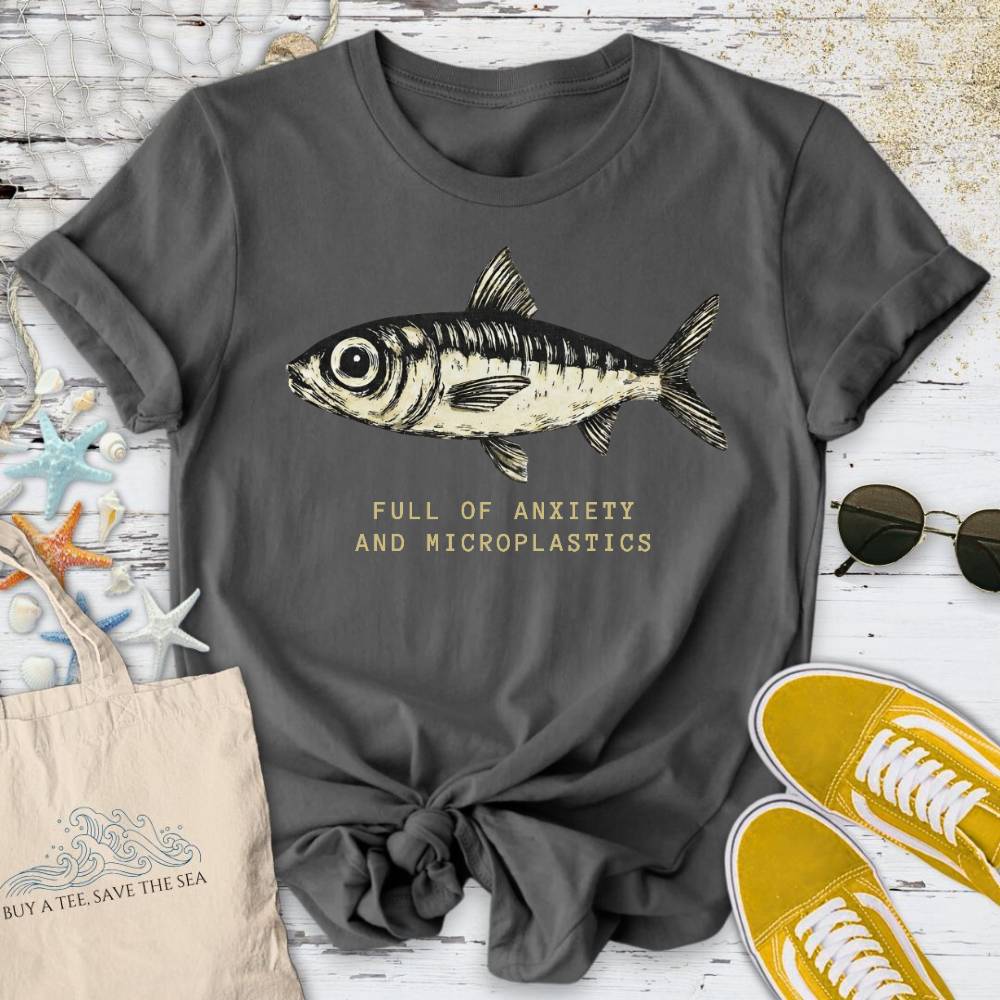 Anxiety & Microplastics Sardine T-Shirt