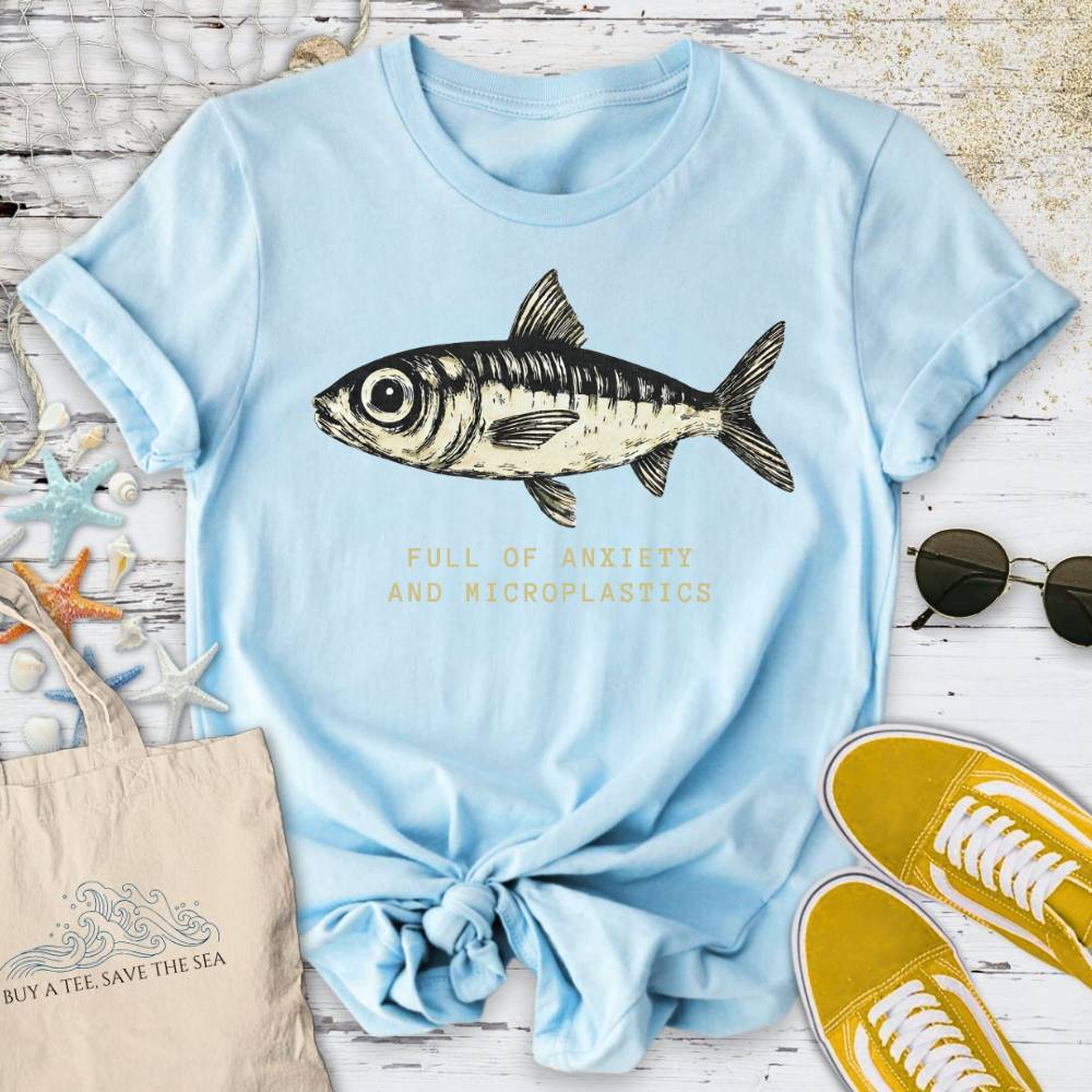 Anxiety & Microplastics Sardine T-Shirt