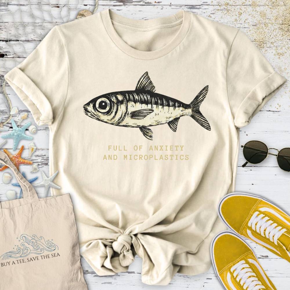 Anxiety & Microplastics Sardine T-Shirt